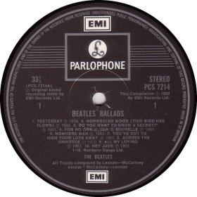 THE BEATLES BALLADS 20 ORIGINAL TRACKS 1