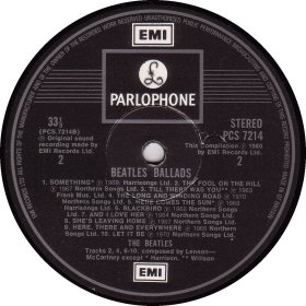 THE BEATLES BALLADS 20 ORIGINAL TRACKS 2