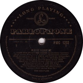 PLEASE PLEASE ME gold MONO 1