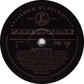 PLEASE PLEASE ME gold MONO 2