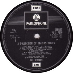A BEATLES' COLLECTION OF OLDIES 2marks STEREO 2