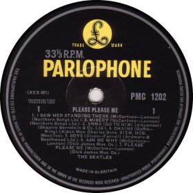 PLEASE PLEASE ME yellow MONO 1