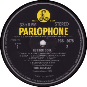 RUBBER SOUL yellow STEREO 2