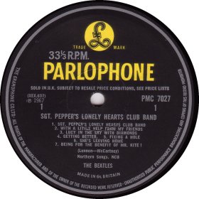 SGT.PEPPER'S LONELY HEARTS CLUB BAND yellow MONO 1