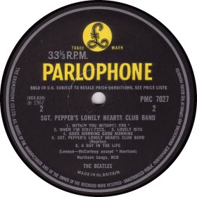 SGT.PEPPER'S LONELY HEARTS CLUB BAND yellow MONO 2