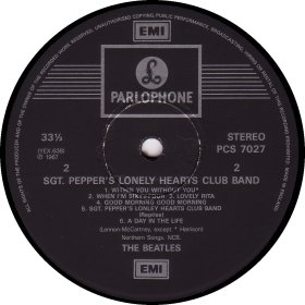 SGT.PEPPER'S LONELY HEARTS CLUB BAND two marks STEREO 2