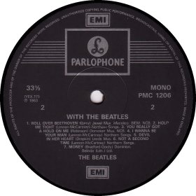 WITH THE BEATLES two marks MONO 2