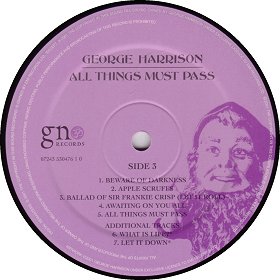 ALL THINGS MUST PASS
(THIRTIETH ANNIVERSARY SPECIAL EDITION)3