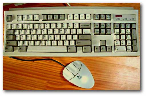 DEC 101 US keyboard, Logitec MouseMan