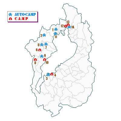 滋賀県キャンプサイト