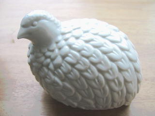 ROYAL CROWN 磁器 鳥(カンムリウズラ)置物 日本製 C−2338