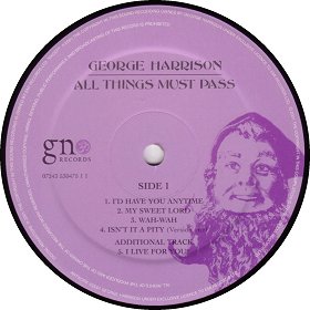 ALL THINGS MUST PASS
(THIRTIETH ANNIVERSARY SPECIAL EDITION)1