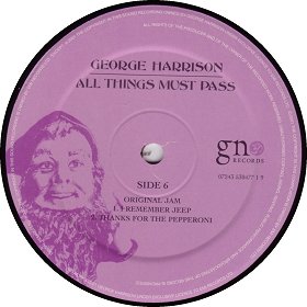 ALL THINGS MUST PASS
(THIRTIETH ANNIVERSARY SPECIAL EDITION)6