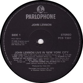 JOHN LENNON LIVE IN NEW YORK CITY 1