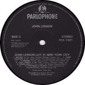 JOHN LENNON LIVE IN NEW YORK CITY 2